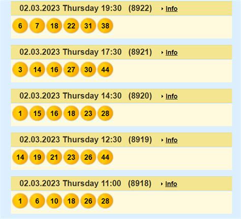 645 gosloto results for today morning